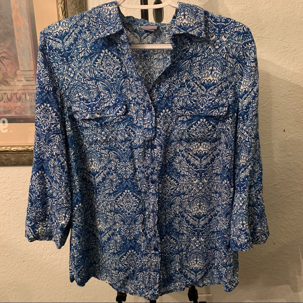Laura Scott paisley blouse